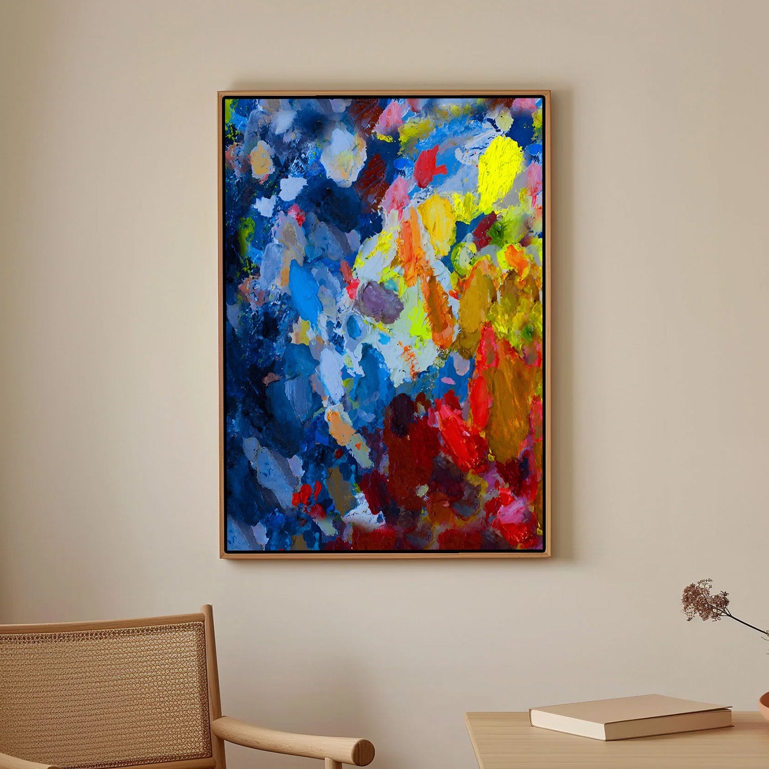 Chromatic Fusion, Abstract Canvas Painting