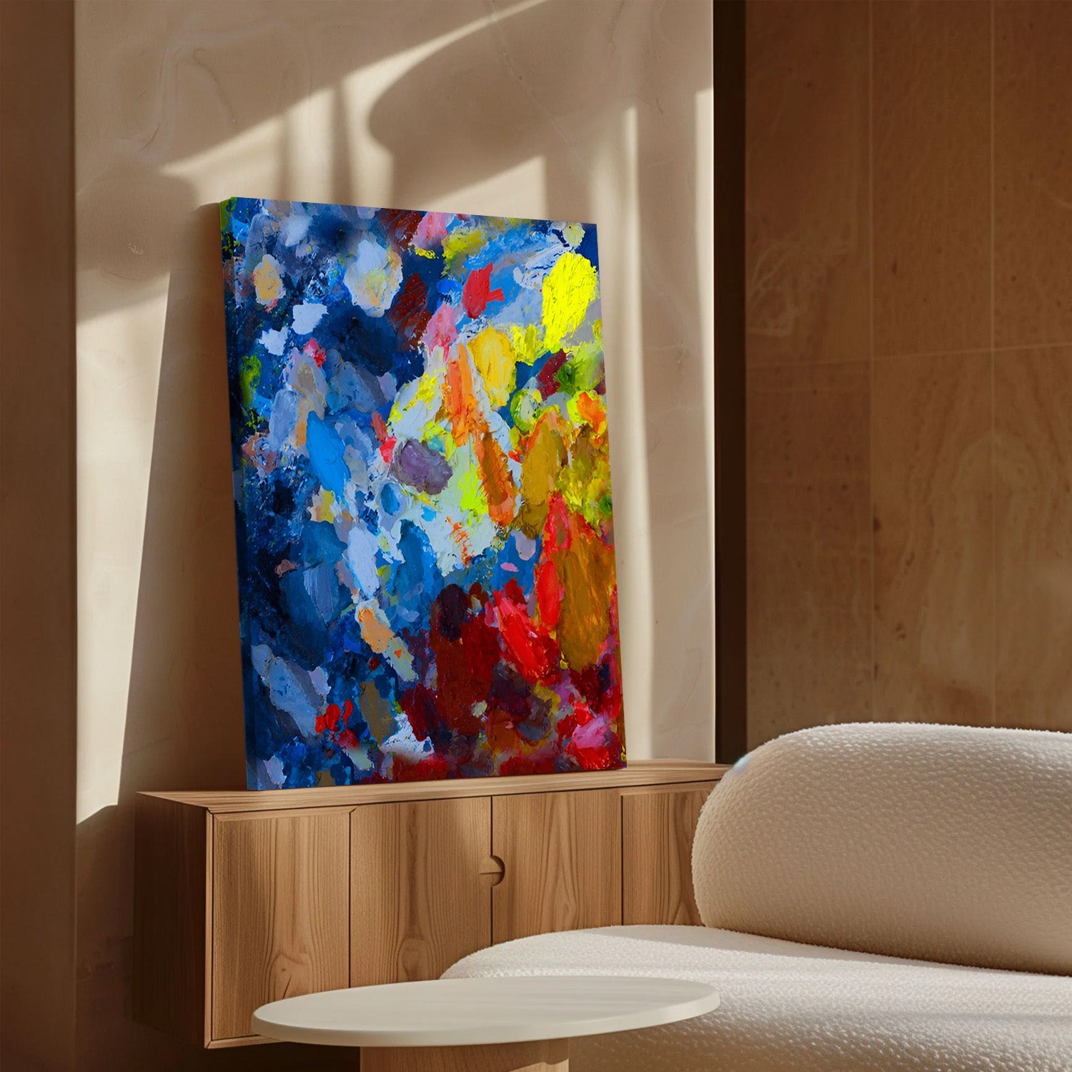 Chromatic Fusion, Abstract Canvas Painting