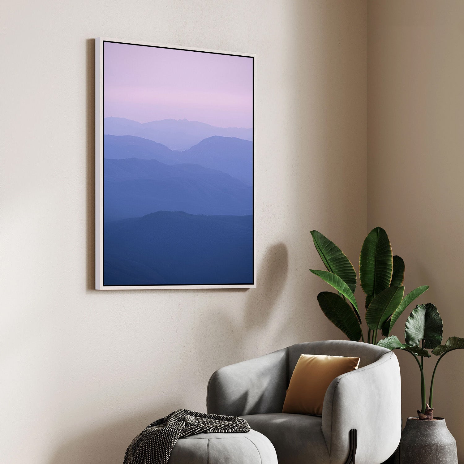 Blue Horizon – Abstract Canvas Painting