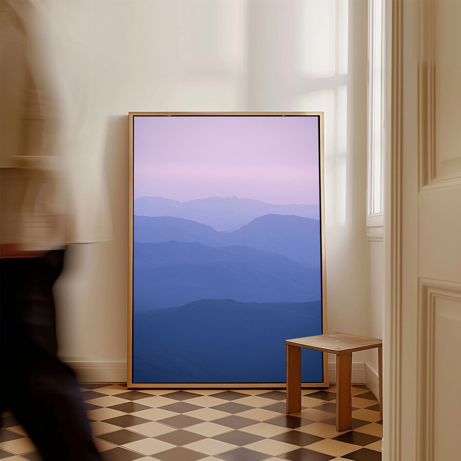 Blue Horizon – Abstract Canvas Painting