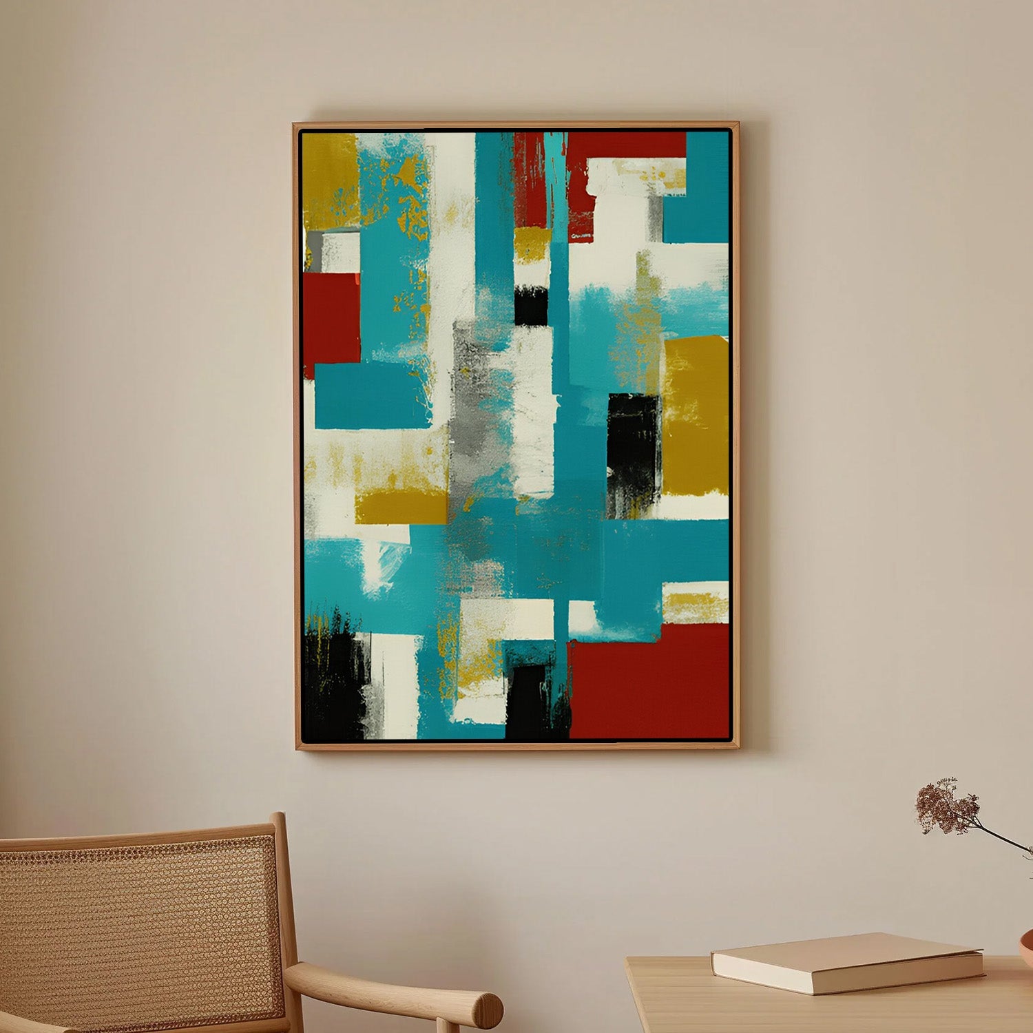 Urban Mosaic – Abstract Canvas Painting