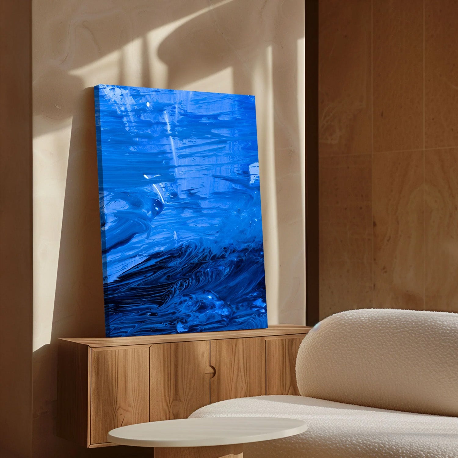 Blue Current – Abstract Canvas Art