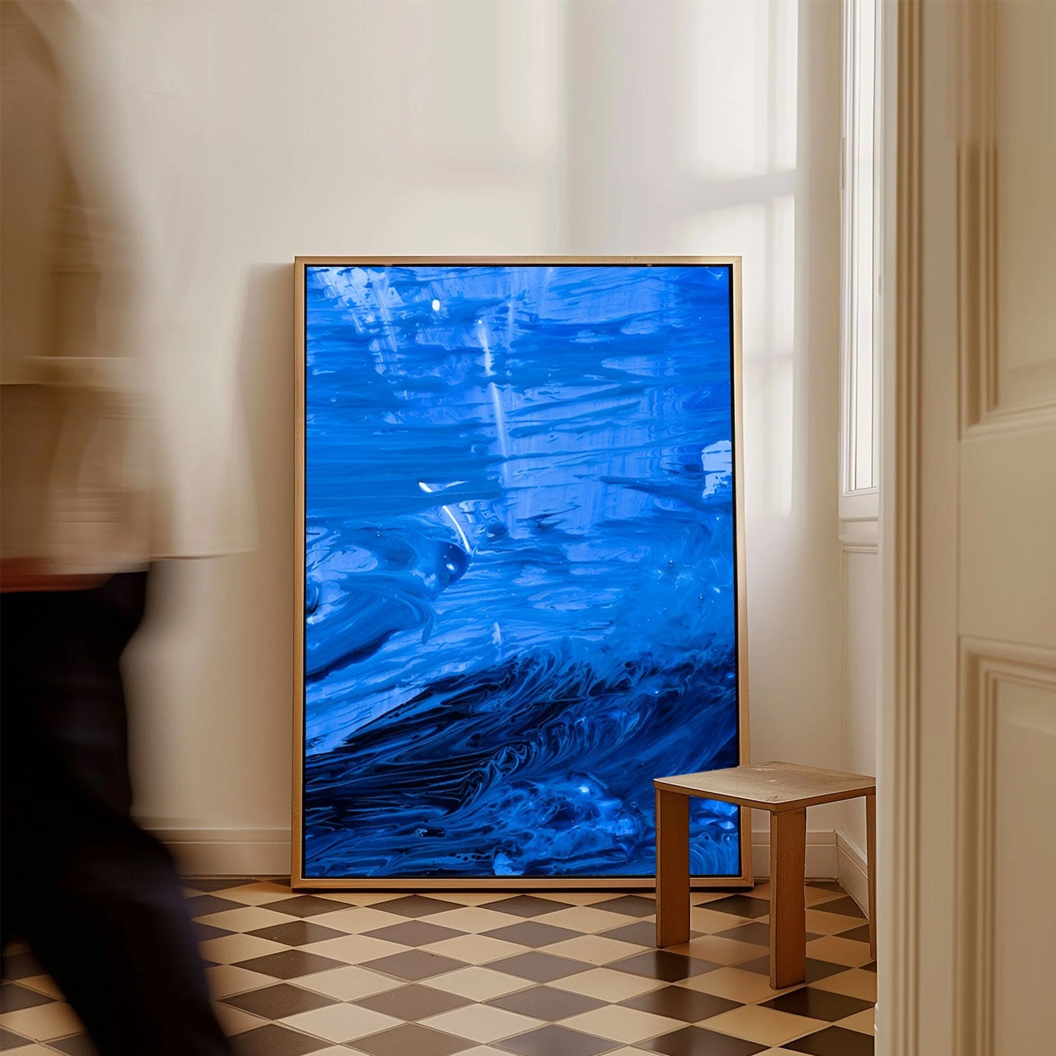 Blue Current – Abstract Canvas Art