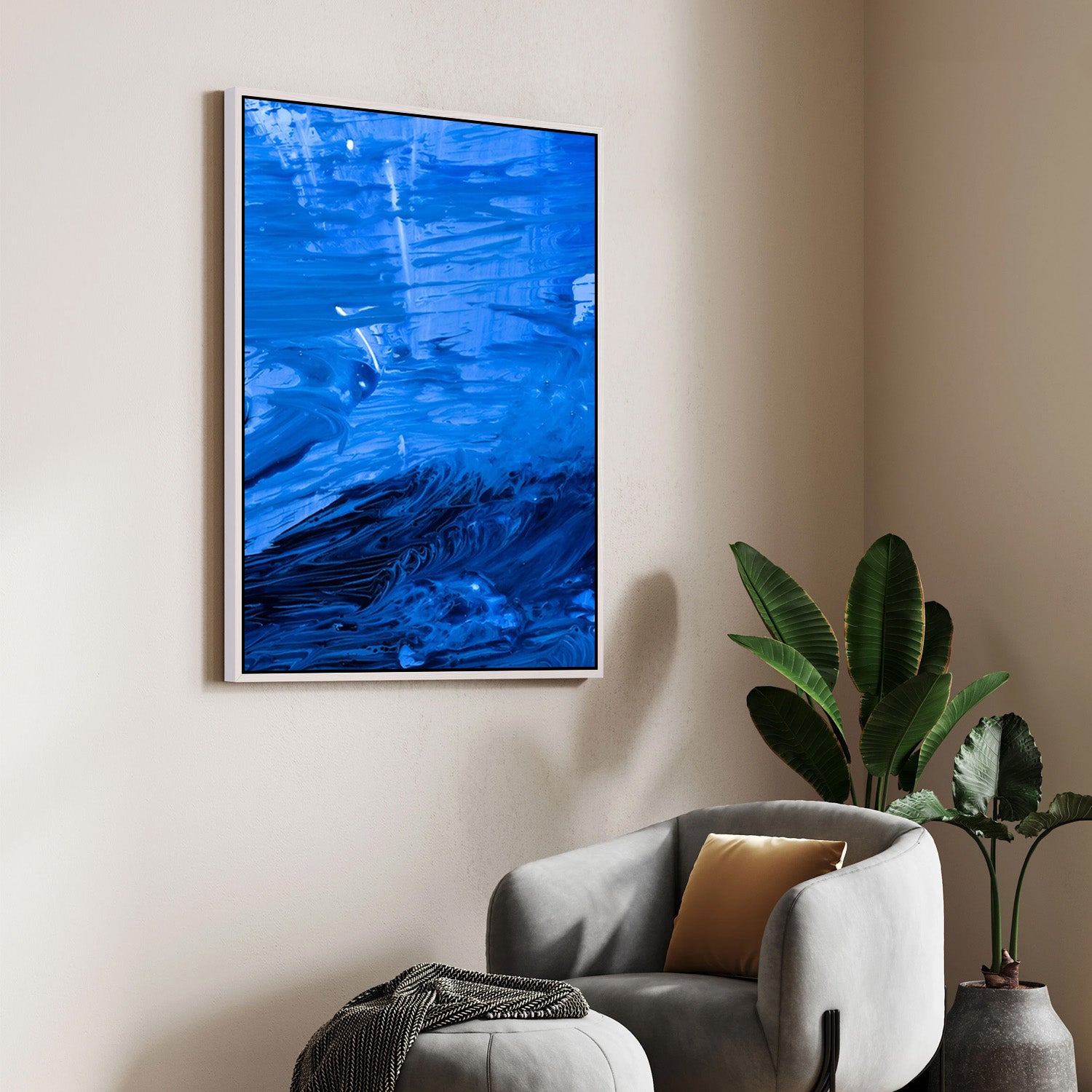 Blue Current – Abstract Canvas Art