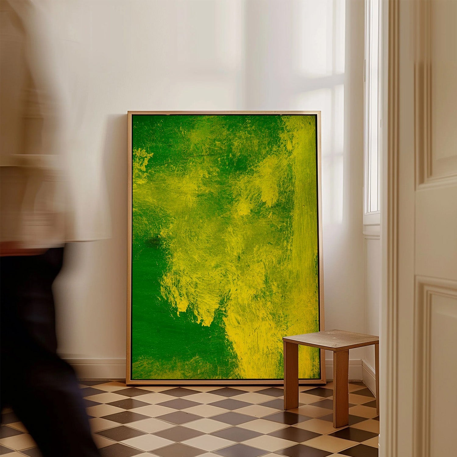 Verdant Pulse – Abstract Canvas Painting
