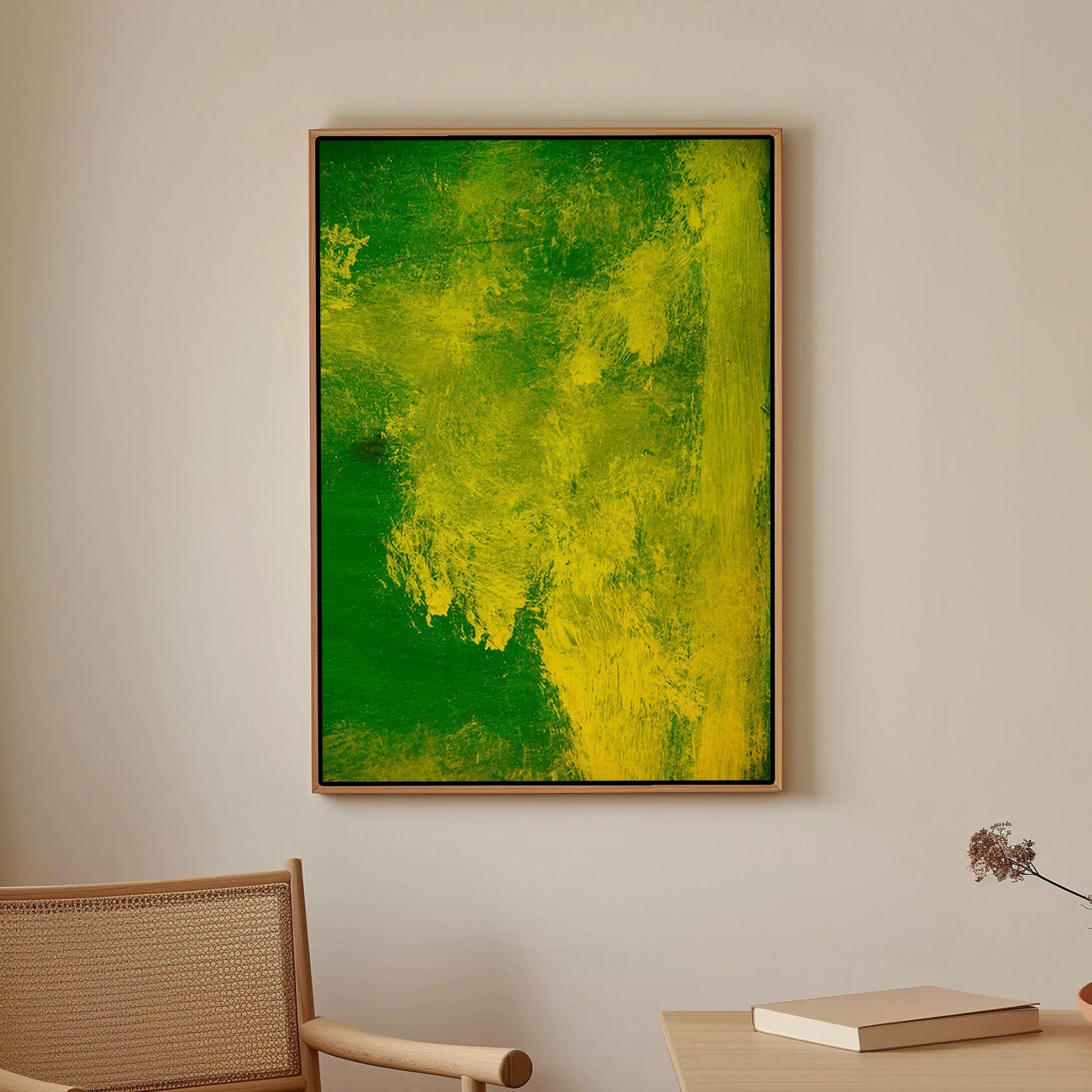 Verdant Pulse – Abstract Canvas Painting