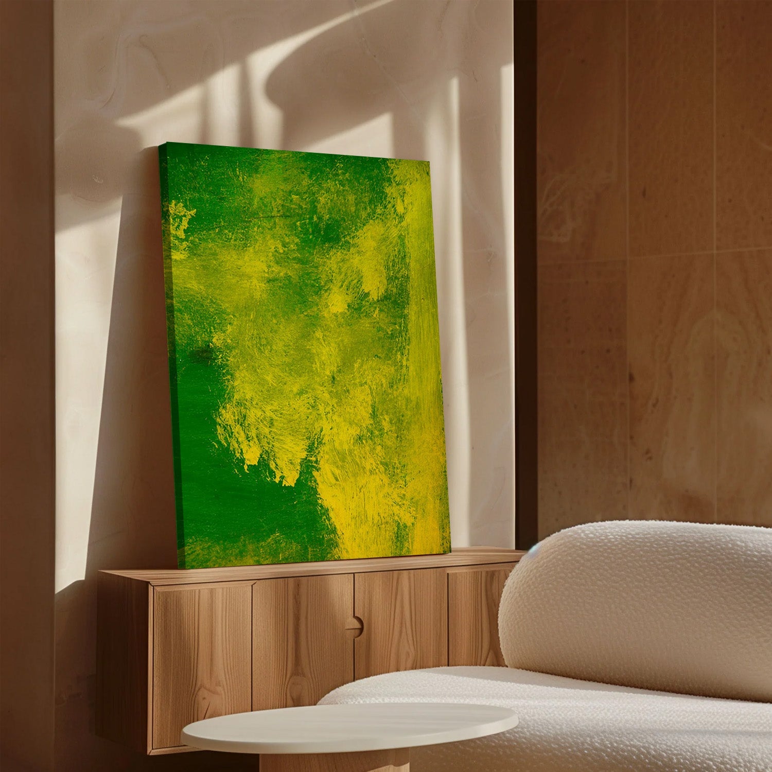 Verdant Pulse – Abstract Canvas Painting