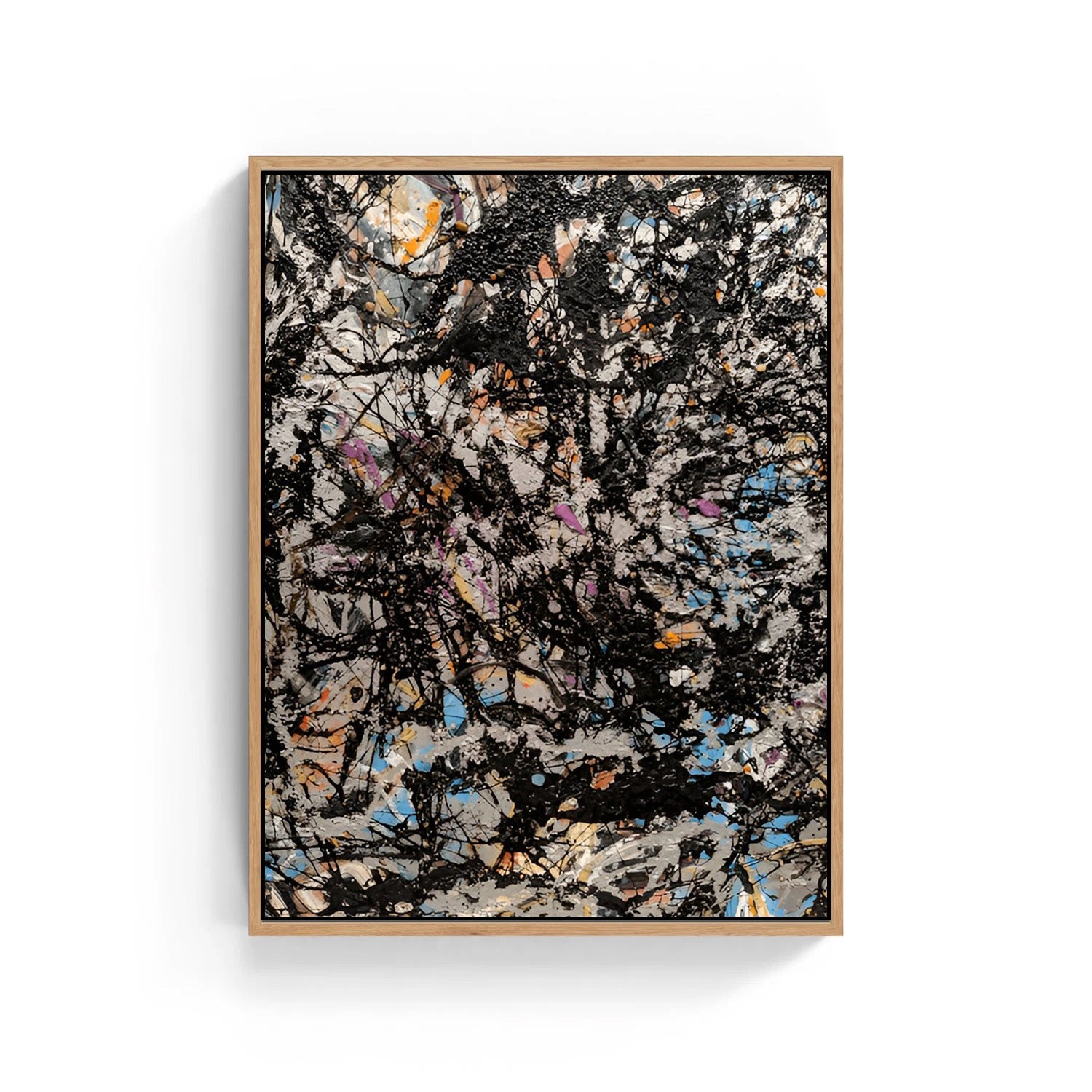 Midnight Chaos – Contemporary Abstract Expression Canvas