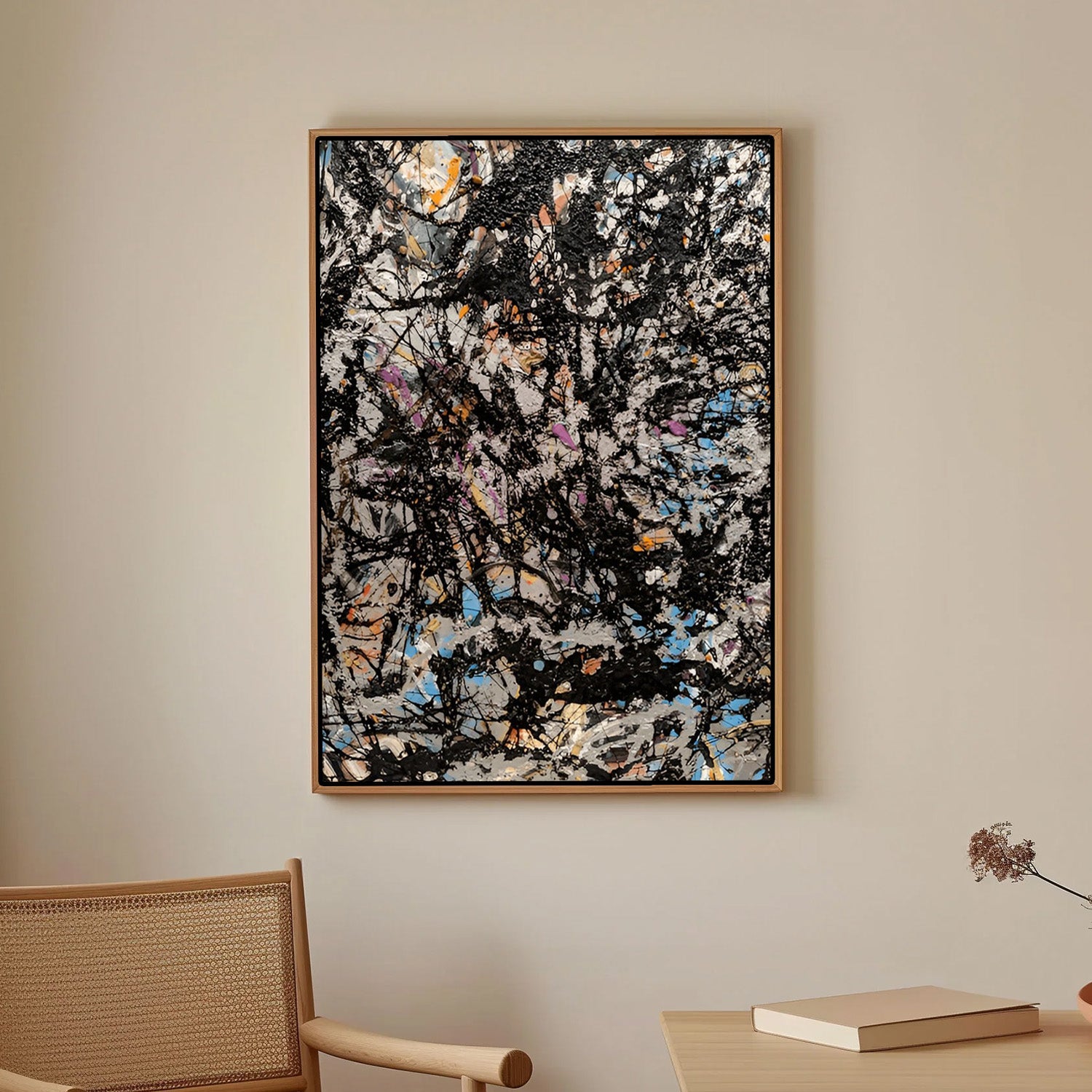 Midnight Chaos – Contemporary Abstract Expression Canvas