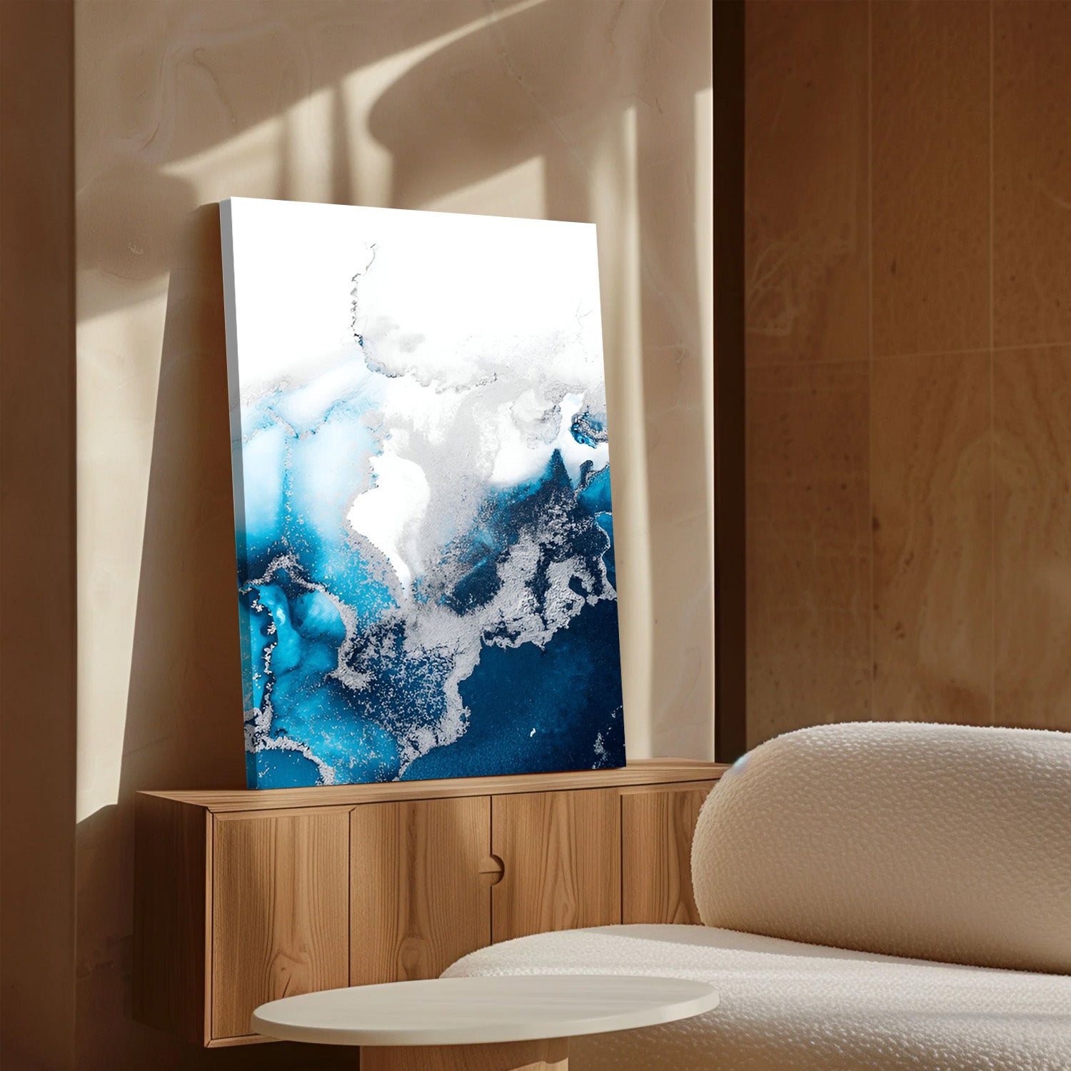 Ocean Veil, Abstract Canvas Painting