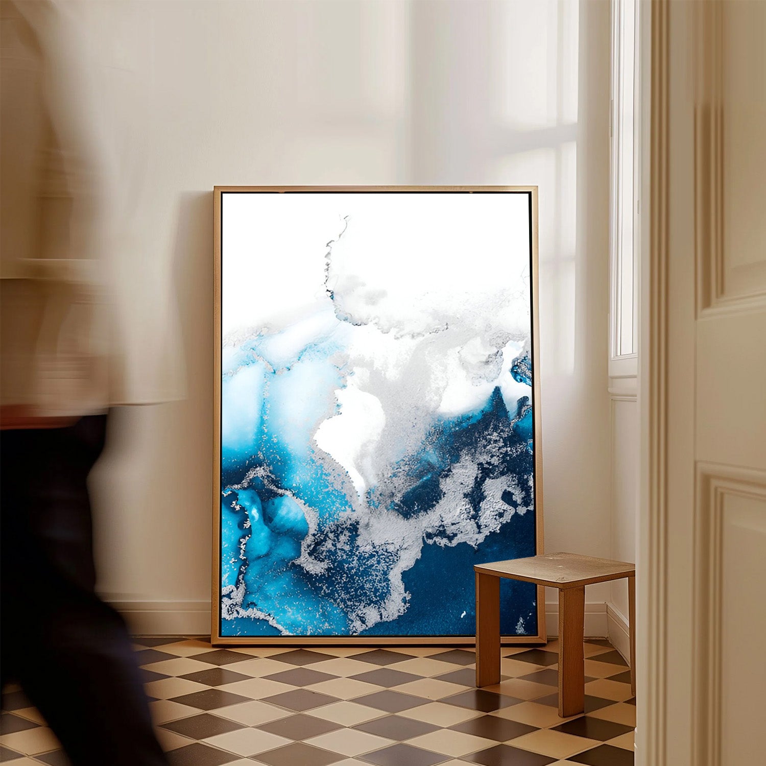 Ocean Veil, Abstract Canvas Painting