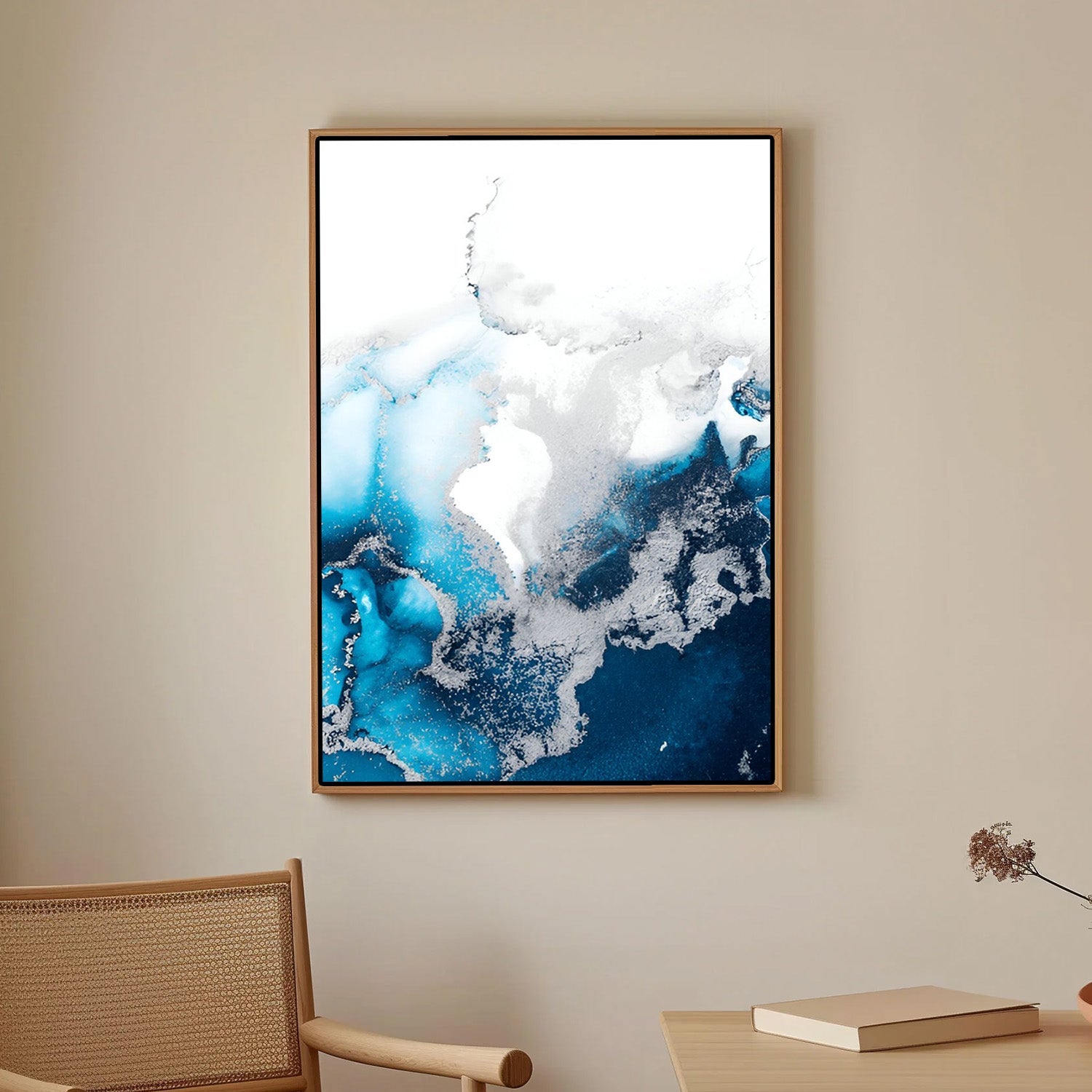 Ocean Veil, Abstract Canvas Painting