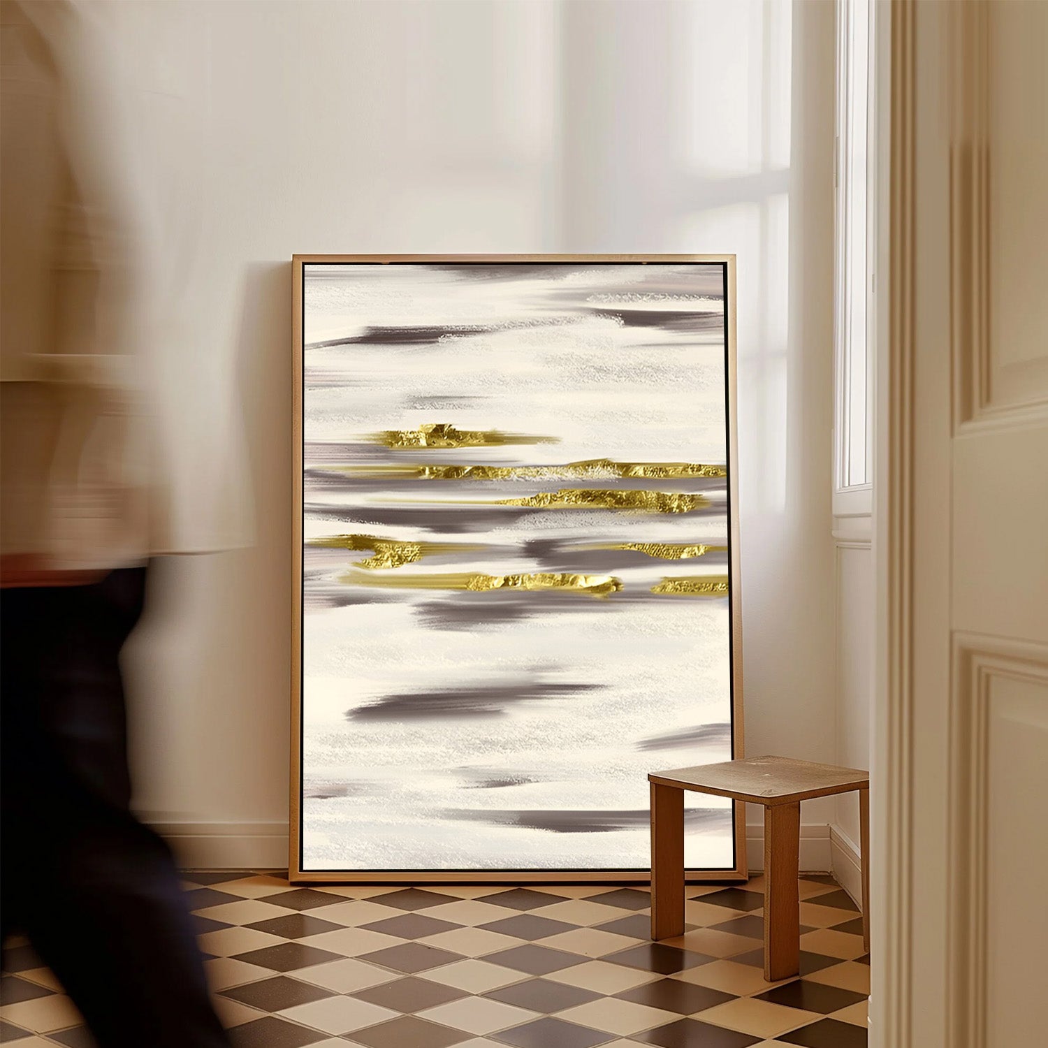 Urban Fragments, Abstract Canvas Painting