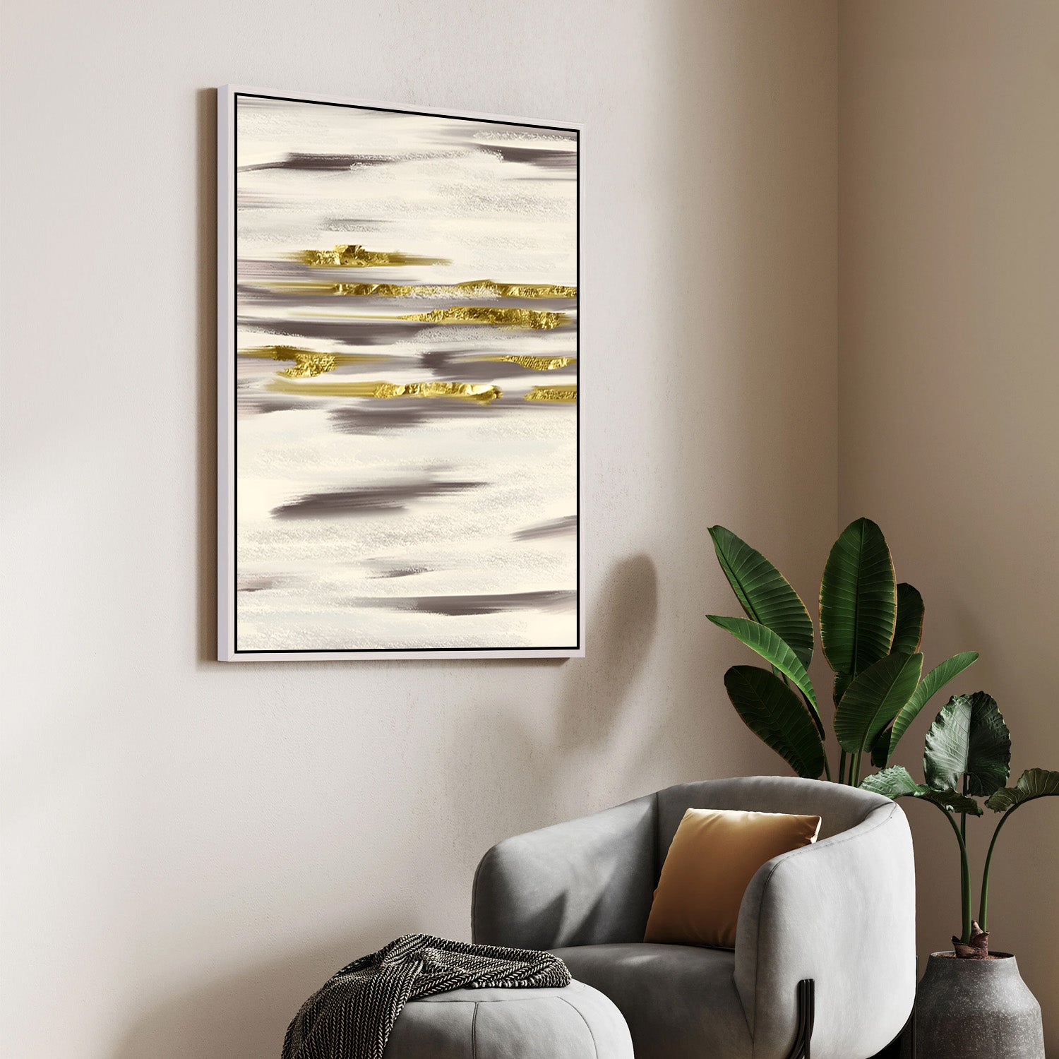 Urban Fragments, Abstract Canvas Painting