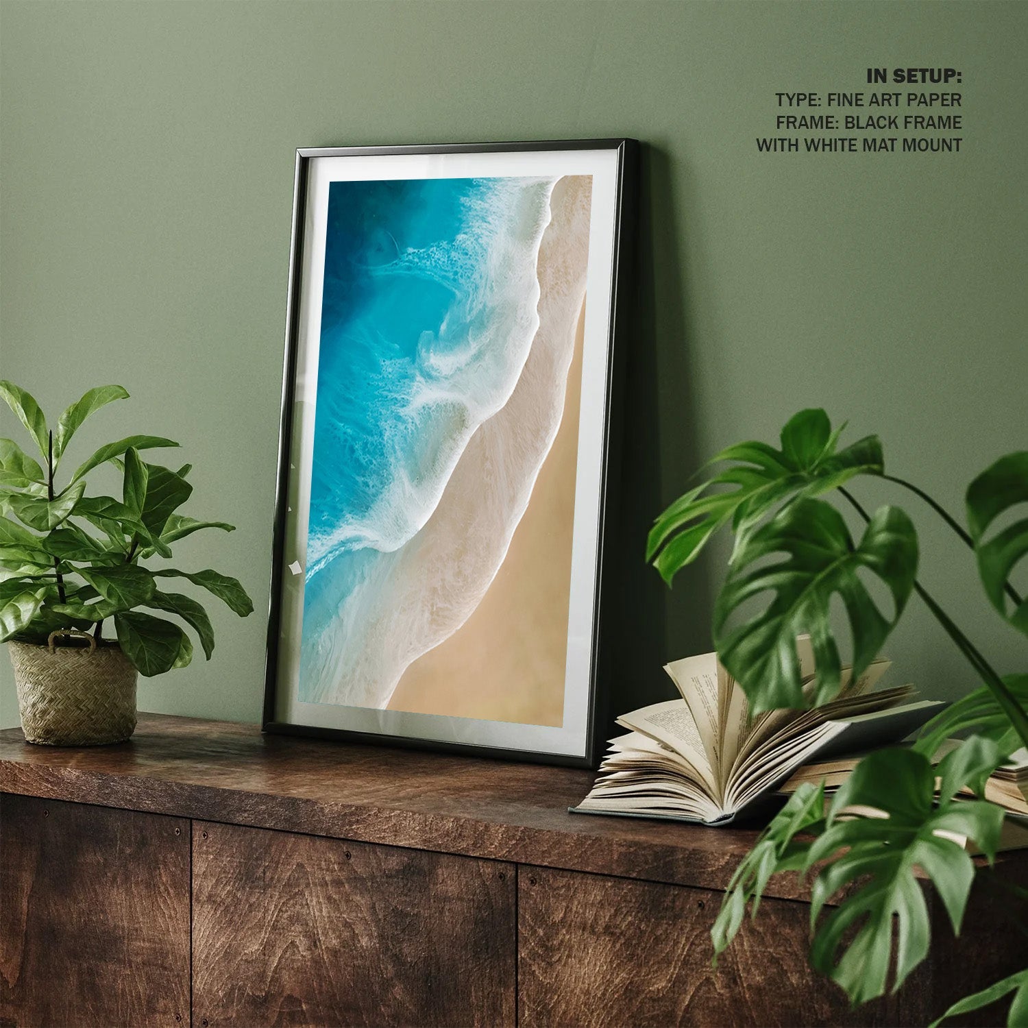 Shoreline Flow, Aerial Beach Canvas Painting