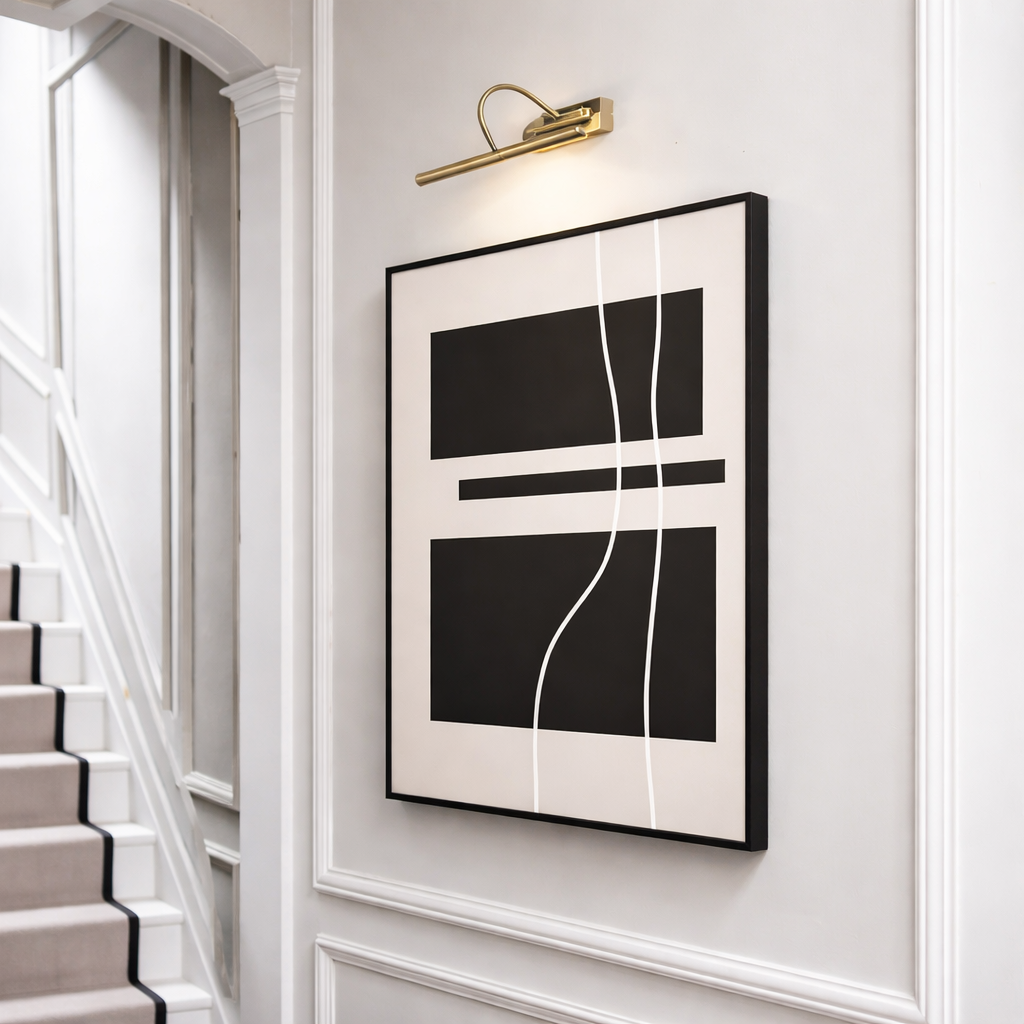 The Line That Stayed Black and White Art Canvas