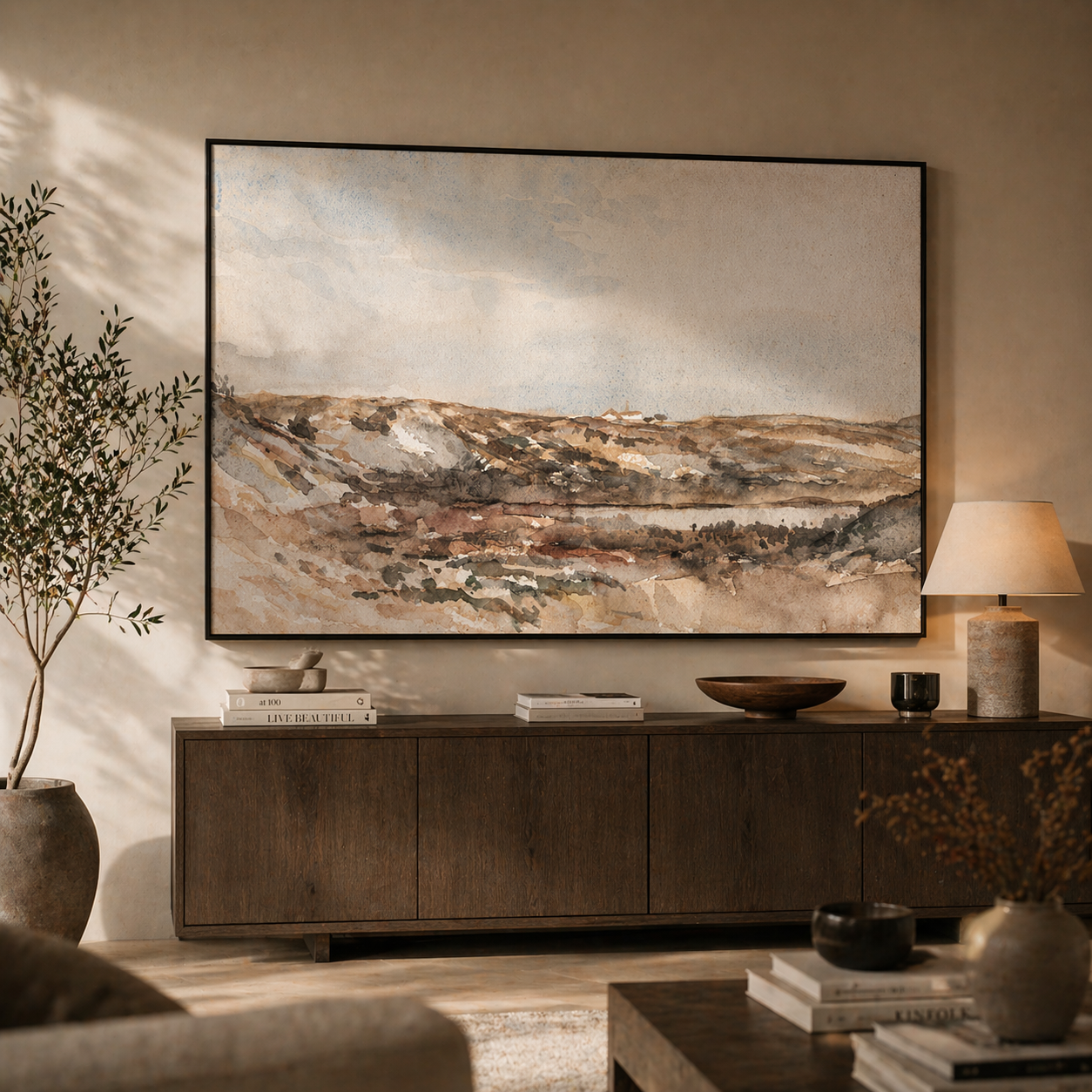 The Land Before Noise Landscape Canvas Painting