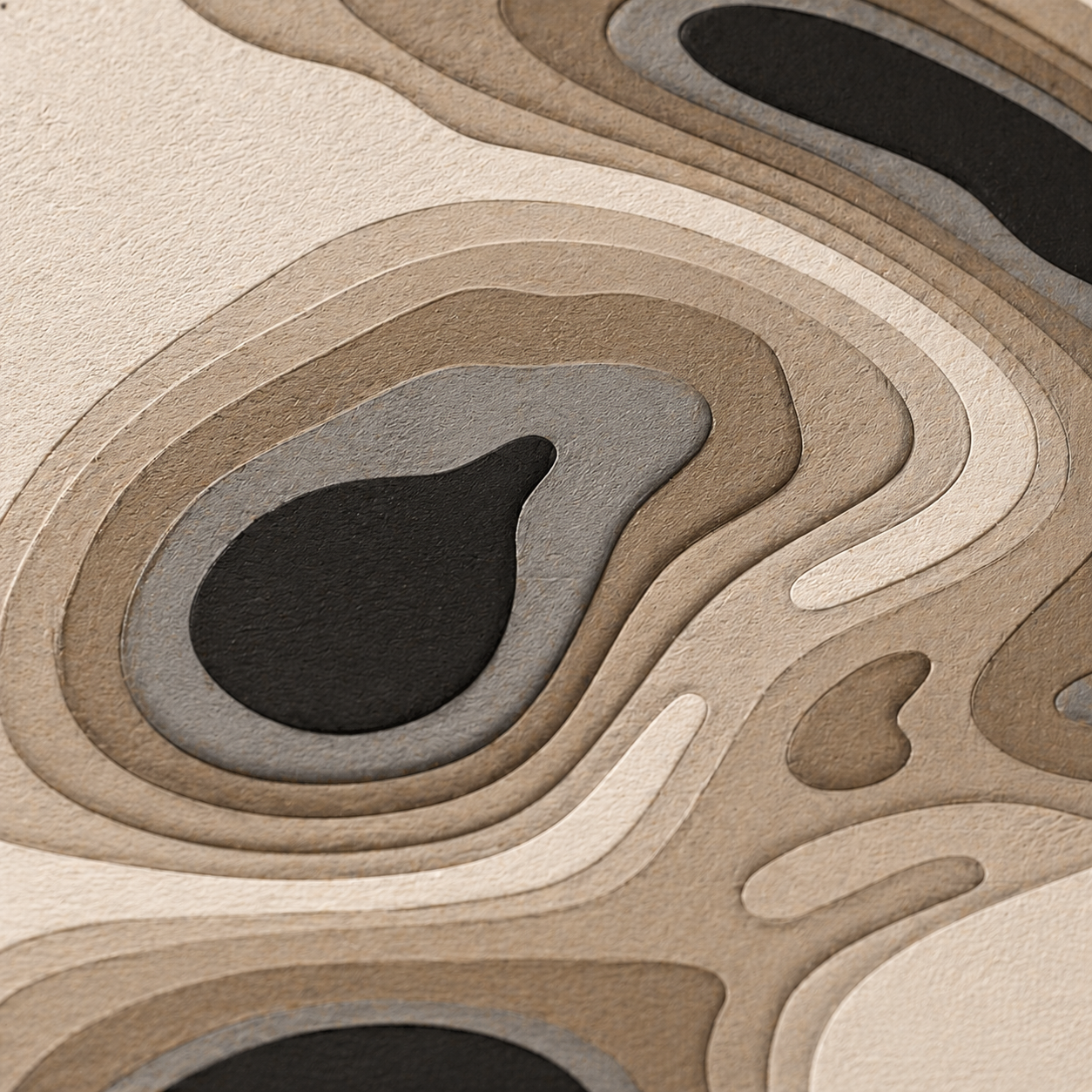 Depth of the Earth 3D Wall Art Handmade Wood