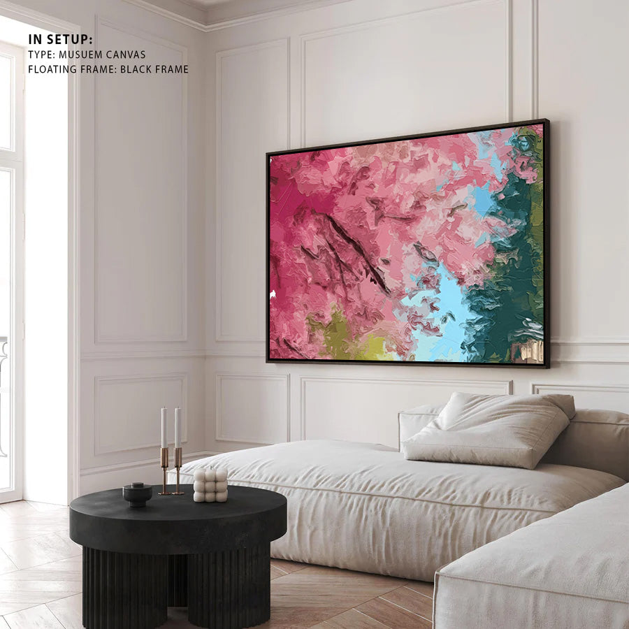 Abstract Pink Harmony Canvas Wall Art
