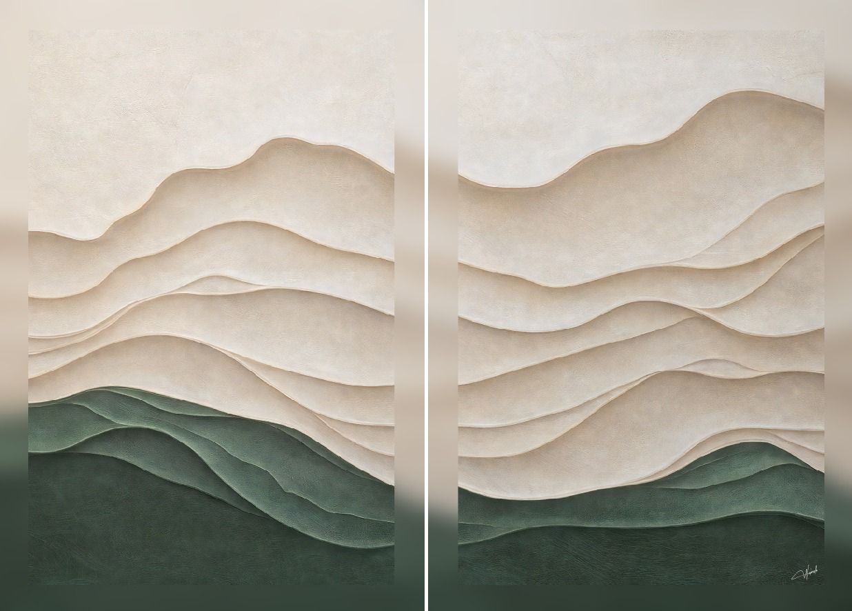 Where the Hills Rest  Set of 2 Canvas Wall Art