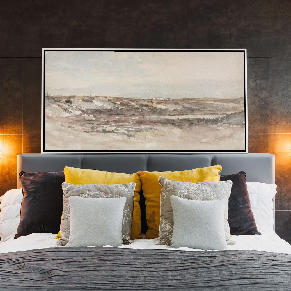 Soft Neutral Landscape Canvas Art