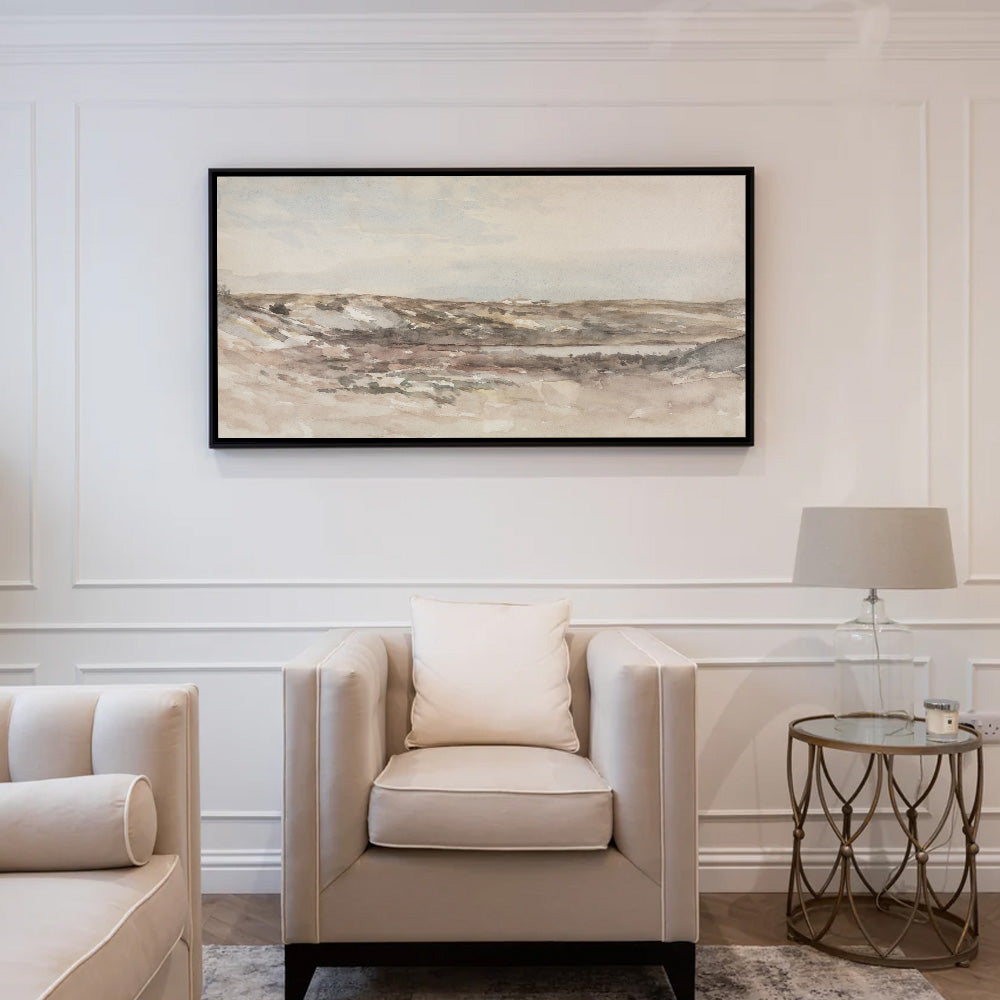 Soft Neutral Landscape Canvas Art