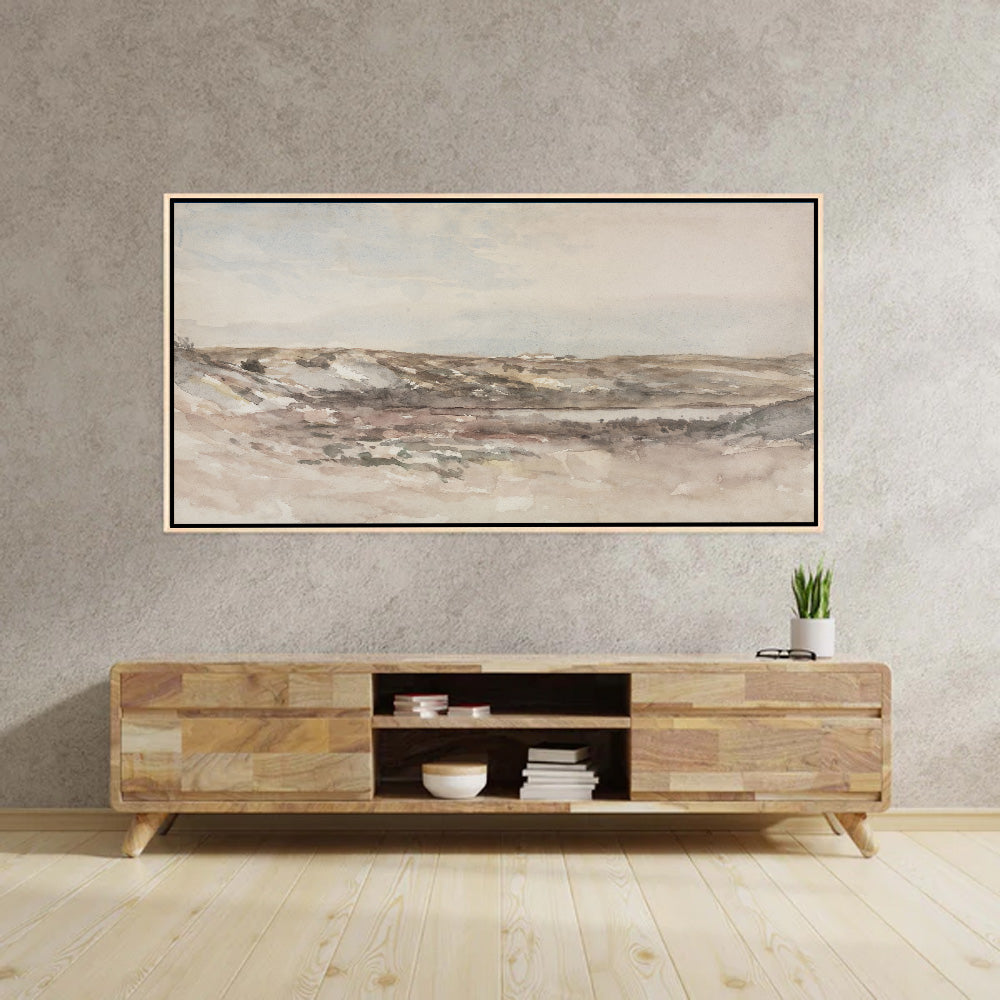 Soft Neutral Landscape Canvas Art